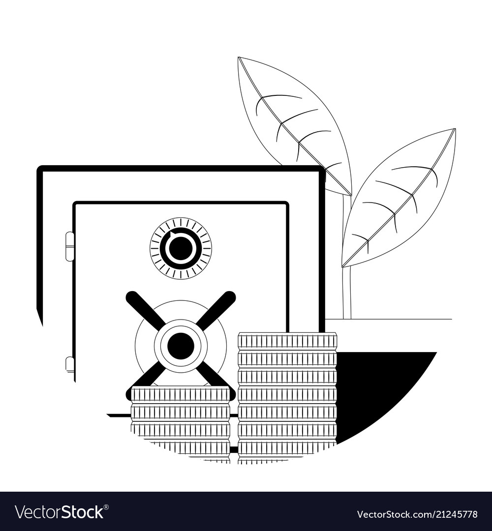 Deposit line icon vector image Deposit line icon