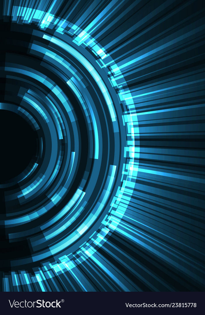 Digital Circle Abstract Layer
