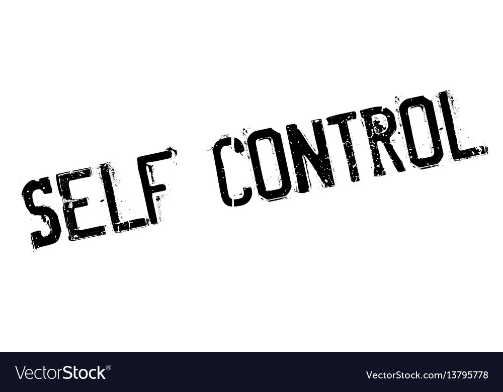 Self control rubber stamp