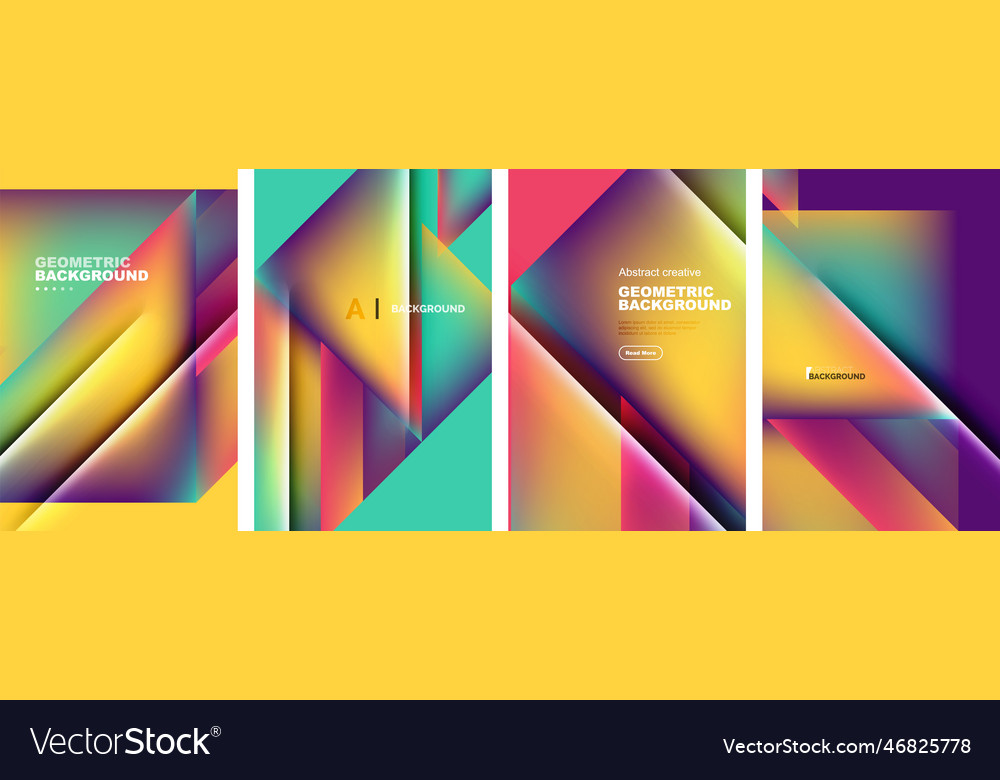 Set of abstract backgrounds - overlapping