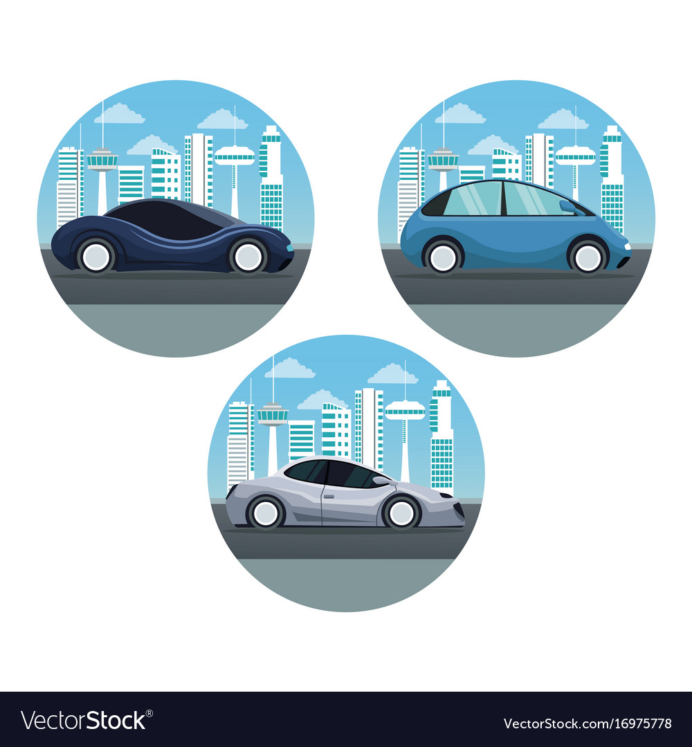 White background with circular frame set