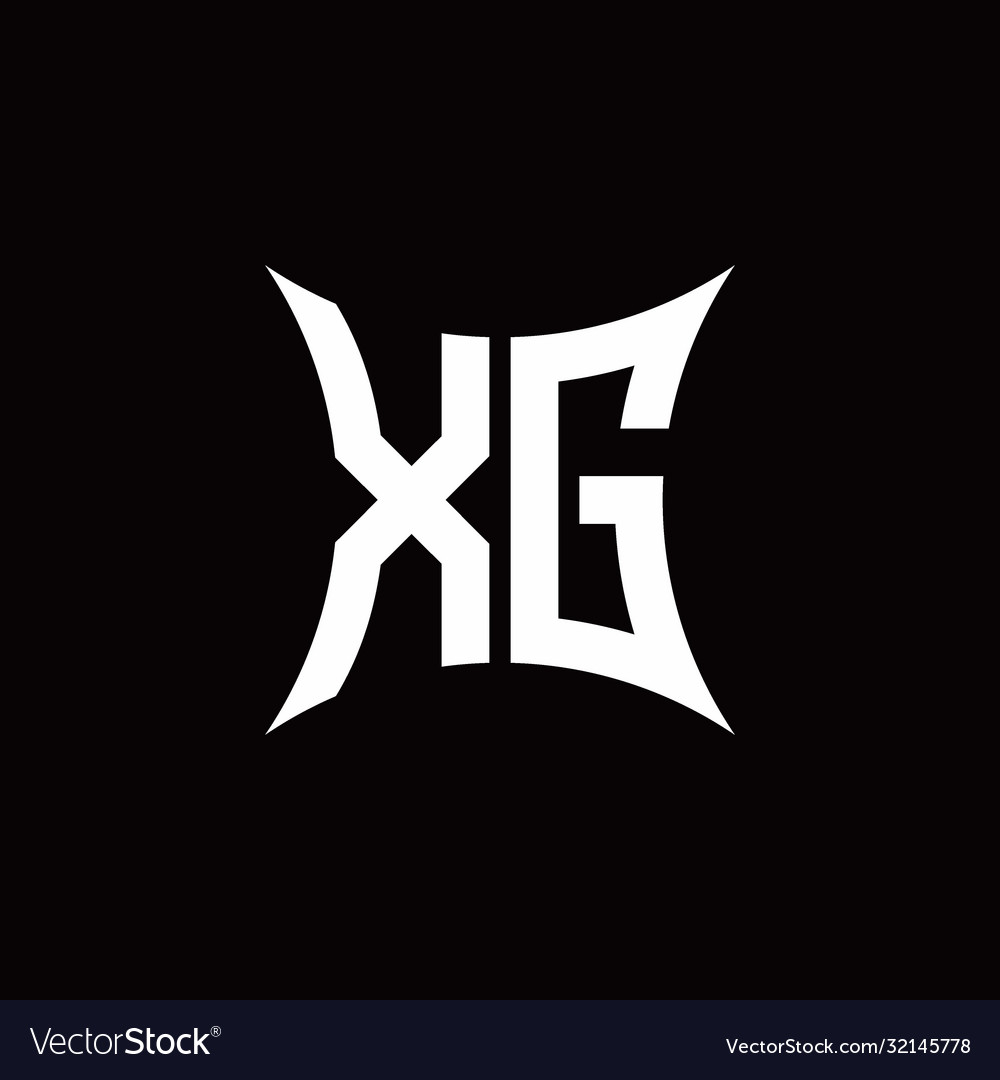 Xg monogram logo with sharped shape design
