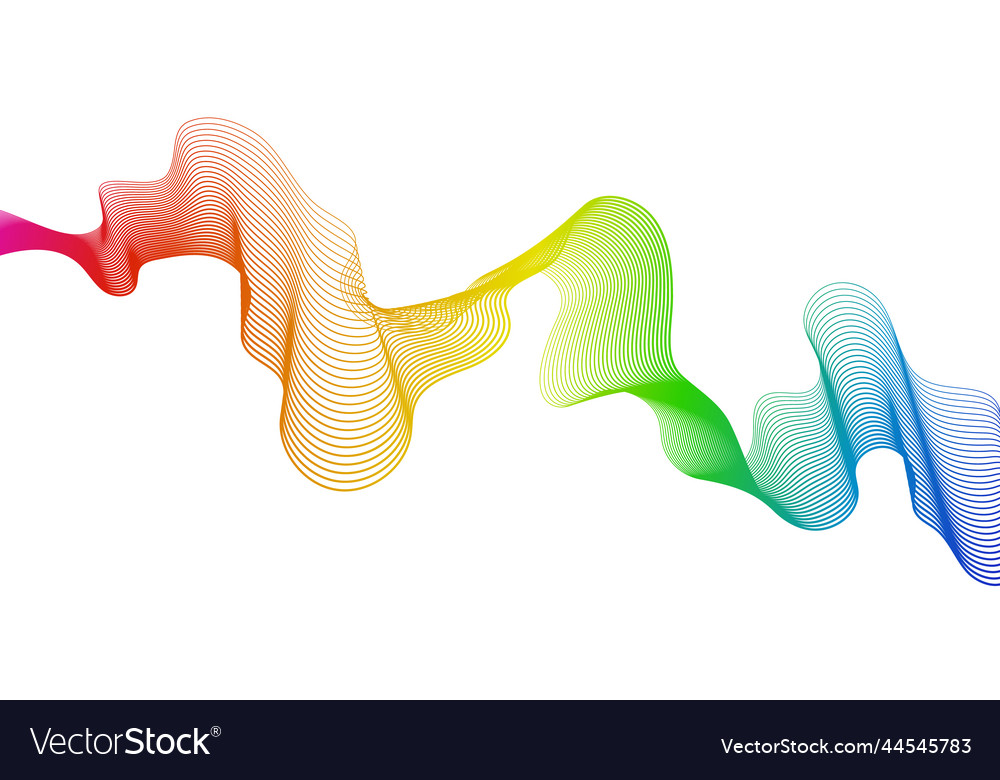Abstract backdrop with wave gradient lines vector image Abstract backdrop with wave gradient lines