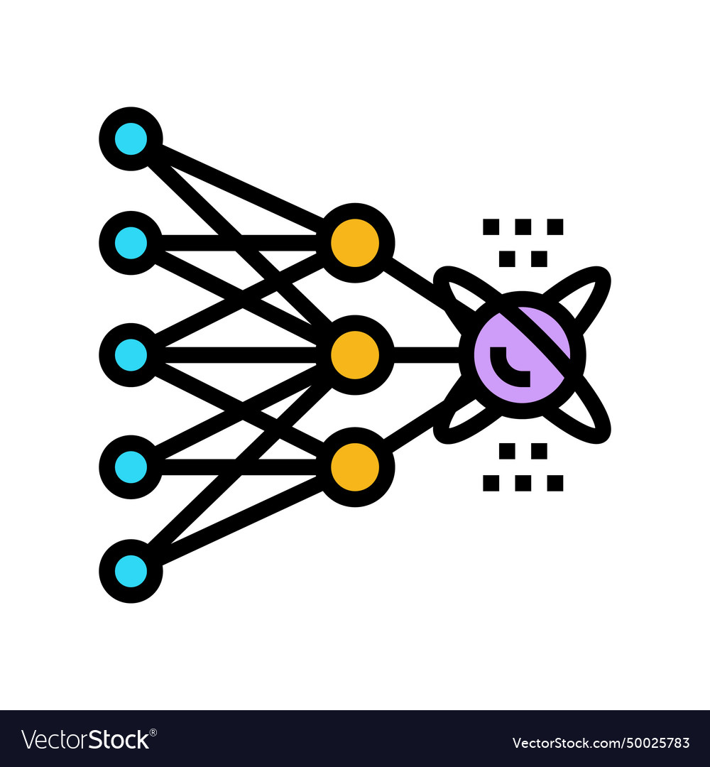 Algorithm Quantentechnologie Farbsymbol