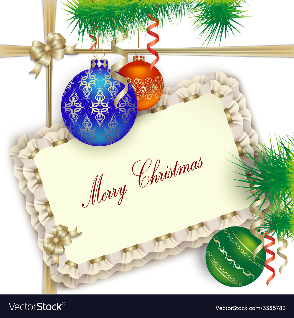 background for christmas greetings invitation or vector image christmas invite background