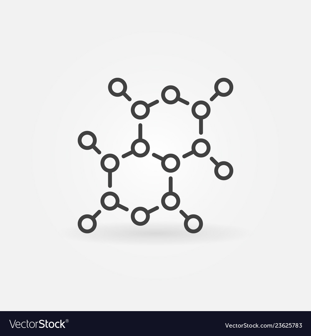 Chemical structure concept icon or design Vector Image