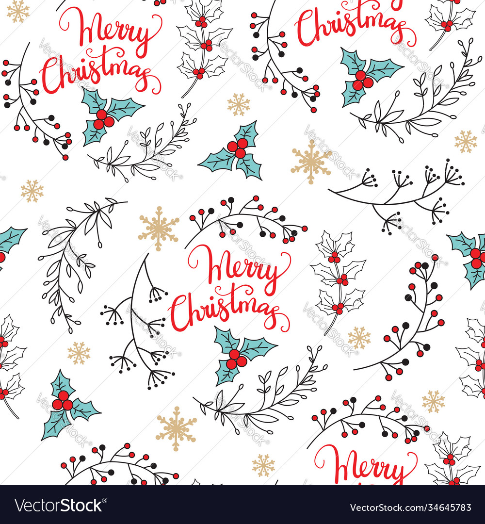 Christmas Mistletoe Pattern