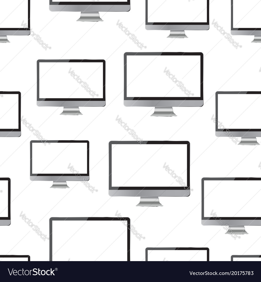 Desktop computer monitor seamless pattern