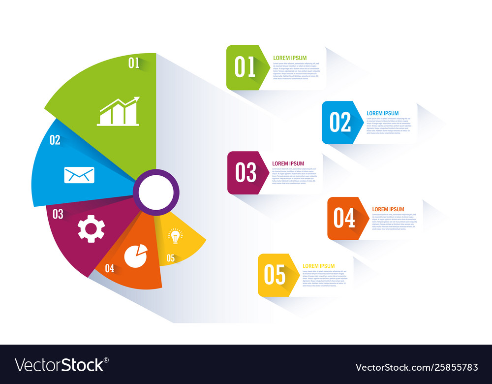 Isolated workflow and infographic design
