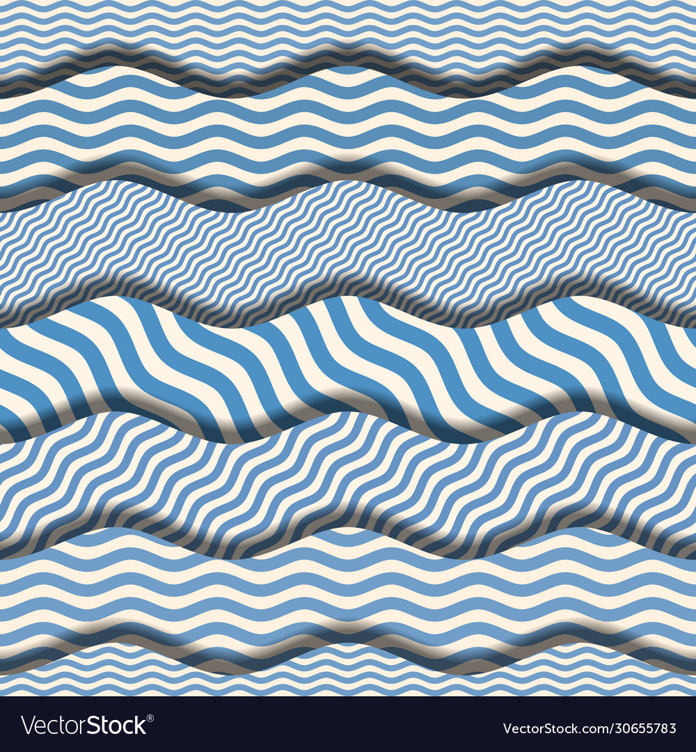 Patchwork seamless pattern in marine style