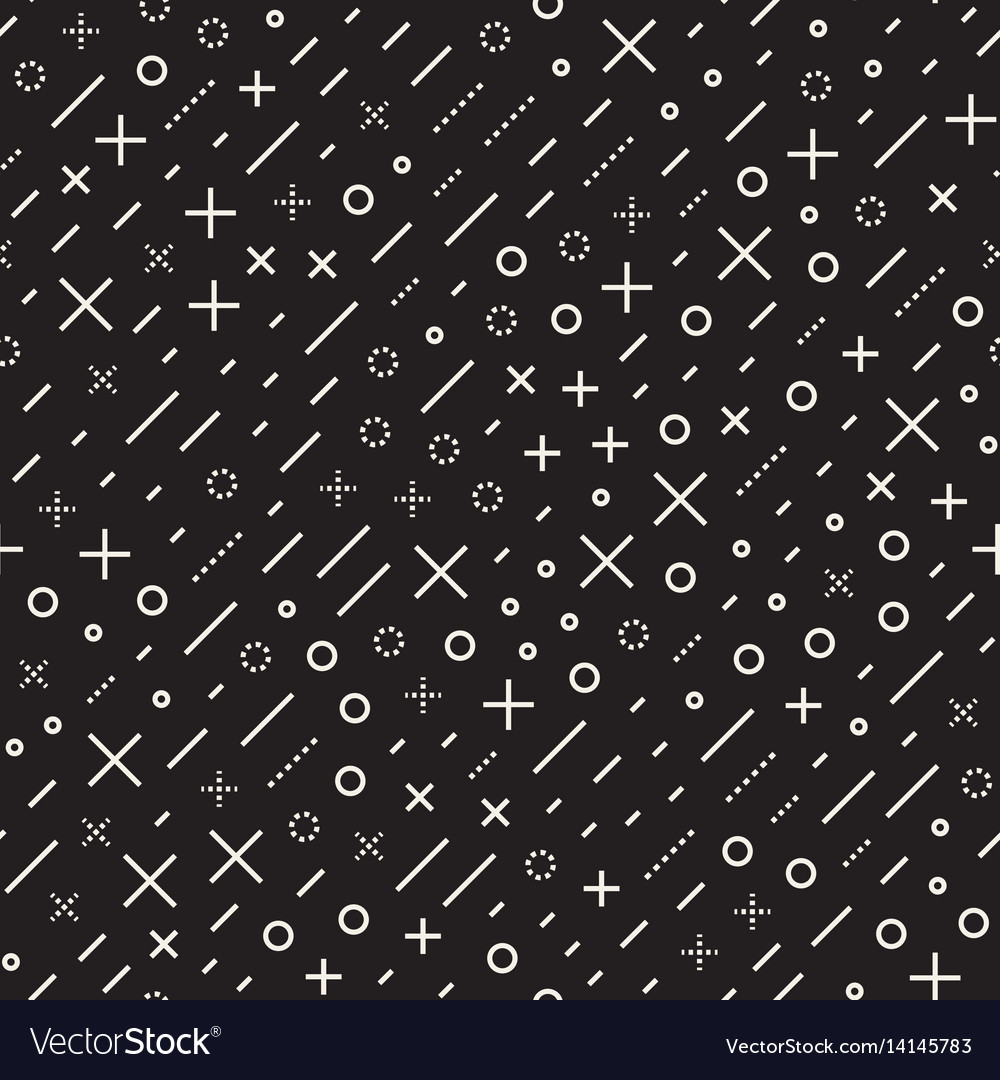 Retro Geometric Line Pattern