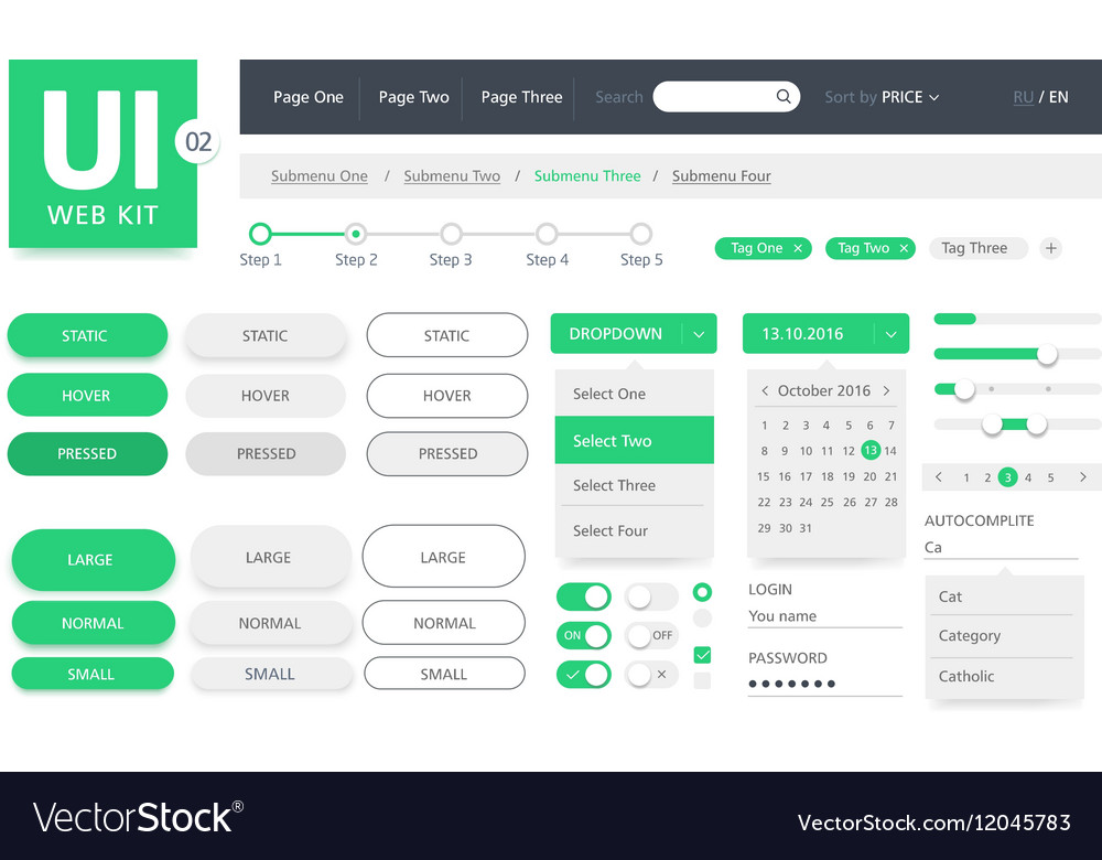 Ui kit web template