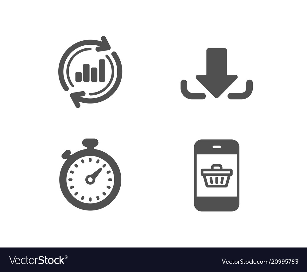 Update & Download Icons - Timer Set