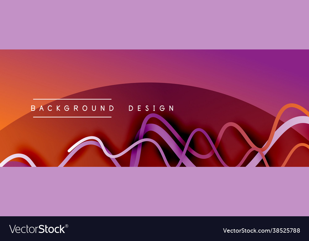 Abstract gradient background with wave line