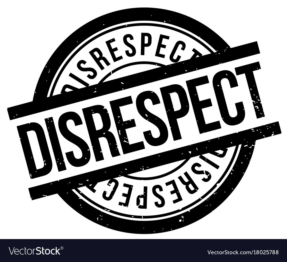 Disrespect rubber stamp Royalty Free Vector Image