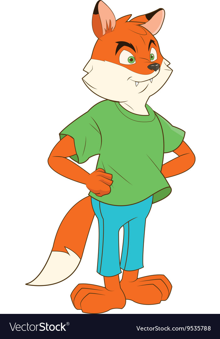 Fox cartoon icon