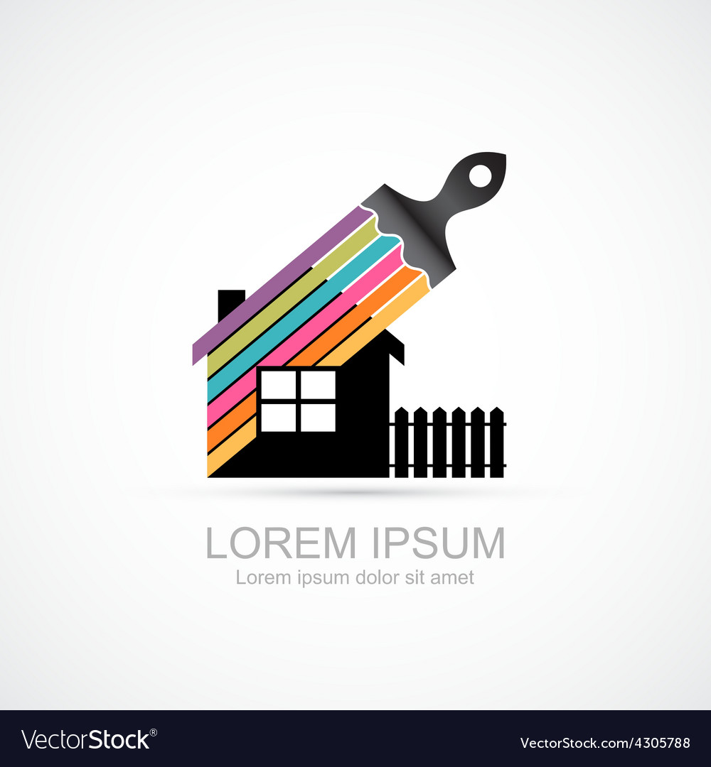 House renovation icon Royalty Free Vector Image