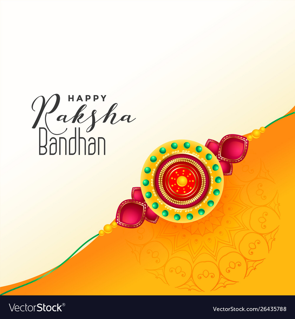 Indian raksha bandhan festival background Vector Image