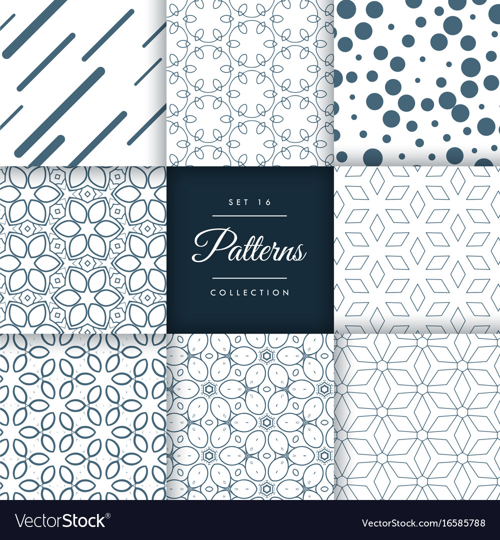 Modern abstract pattern design collection