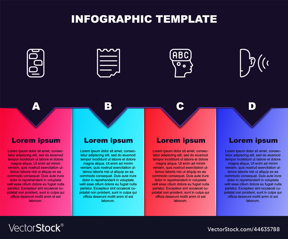 Set line new chat messages notification notebook vector image Set line new chat messages notification notebook