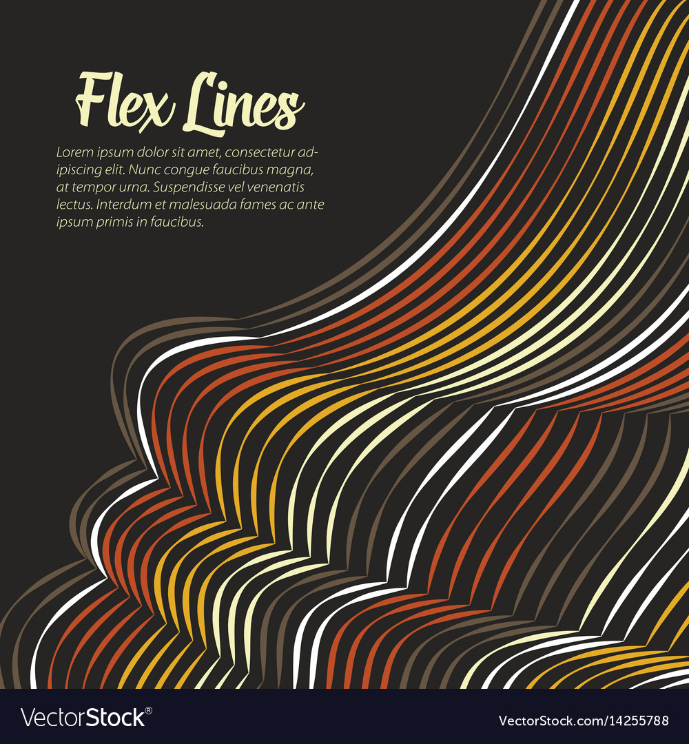 Warped lines background flexible
