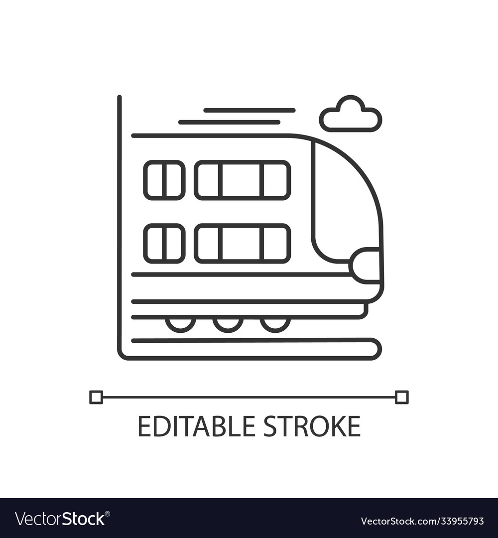 Bilevel train linear icon