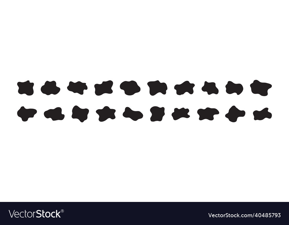 Blob organic irregular shape black random Vector Image Blob organic irregular shape black random