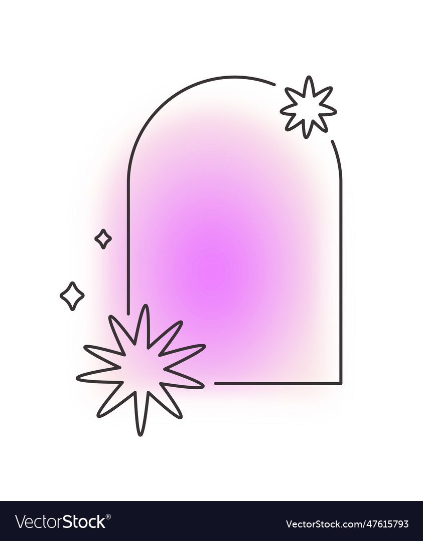 Blurred arch shape with lines
