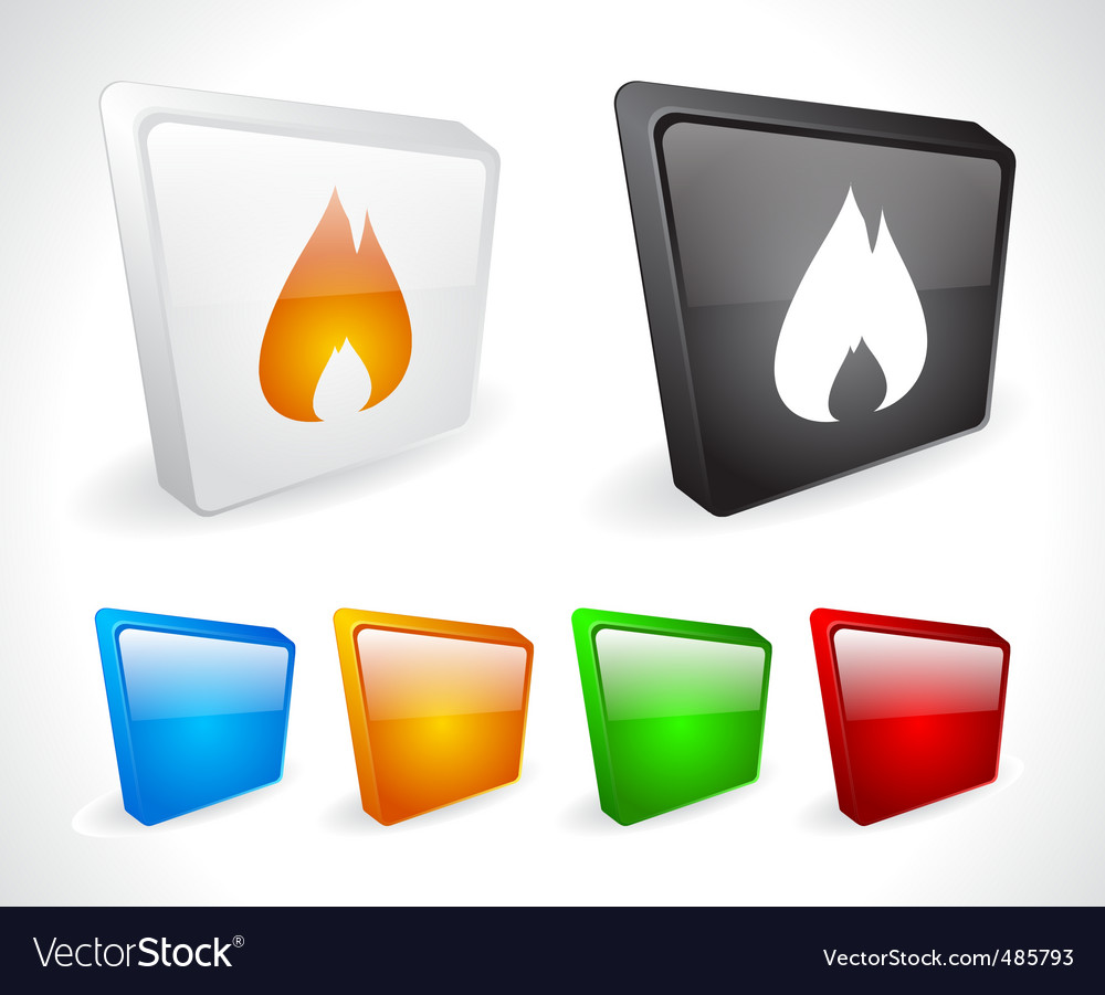 Color 3d buttons for web
