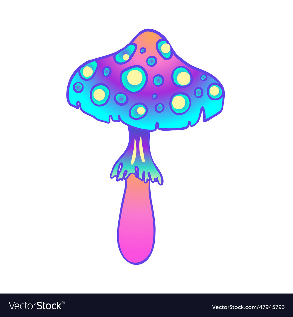 Magic mushrooms psychedelic hallucination Vector Image