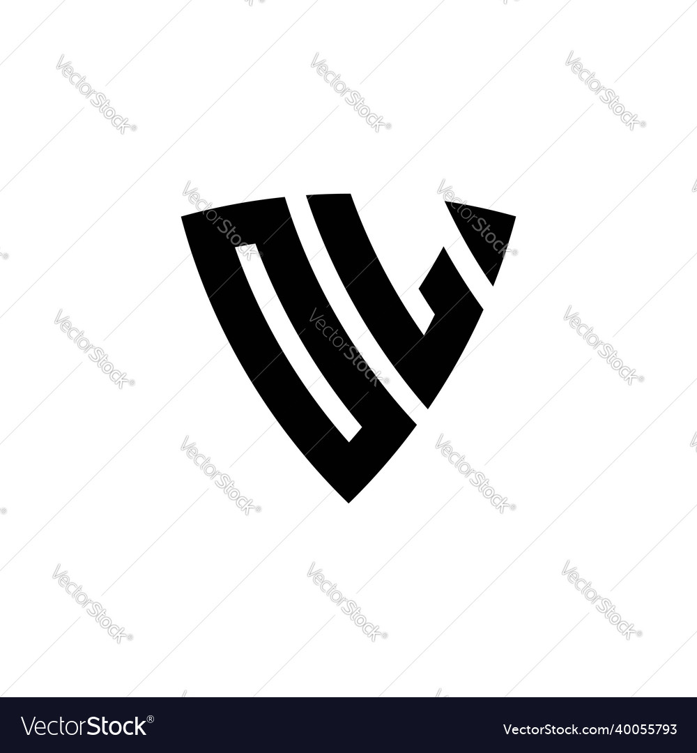 Ol logo monogram triangle shield style