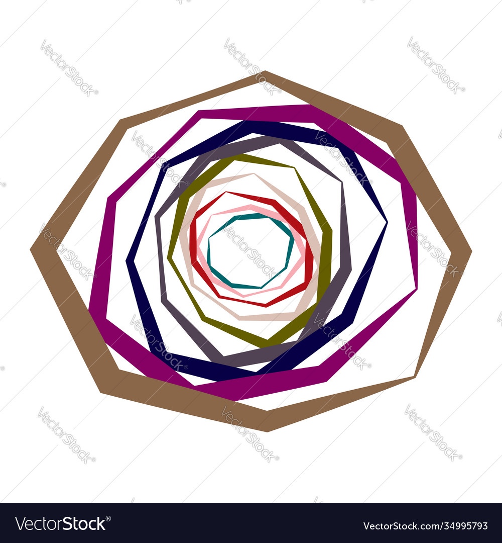 Spiral swirl twirl element set abstract