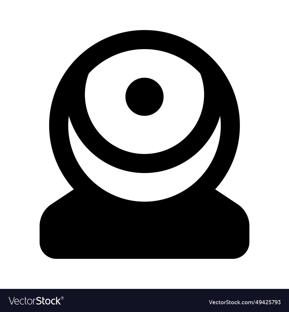 Webcam for live video streaming and conferencing Vector Image