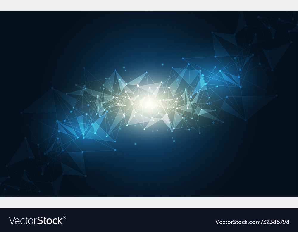 Abstract background connecting innovation dots vector image Abstract background connecting innovation dots