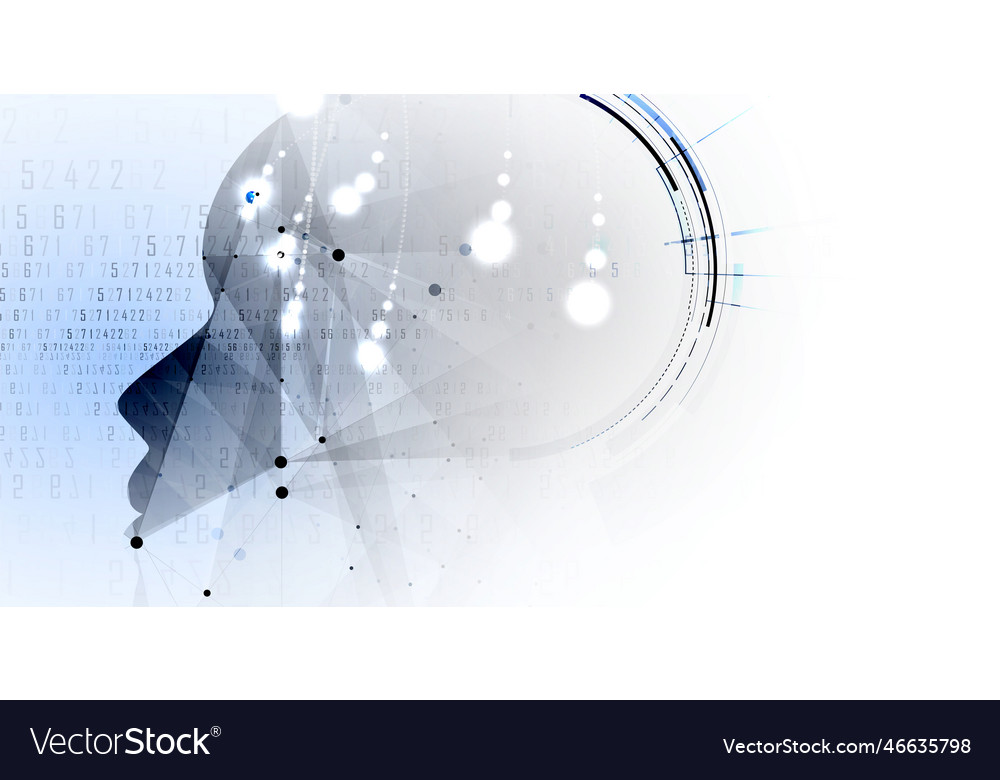 Artificial intelligence technology web background