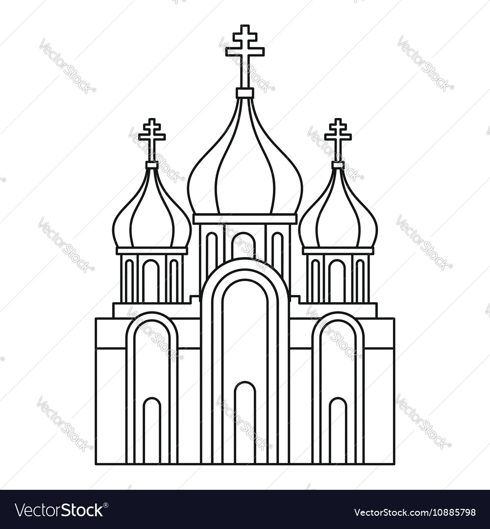 Храм шаблон для вырезания