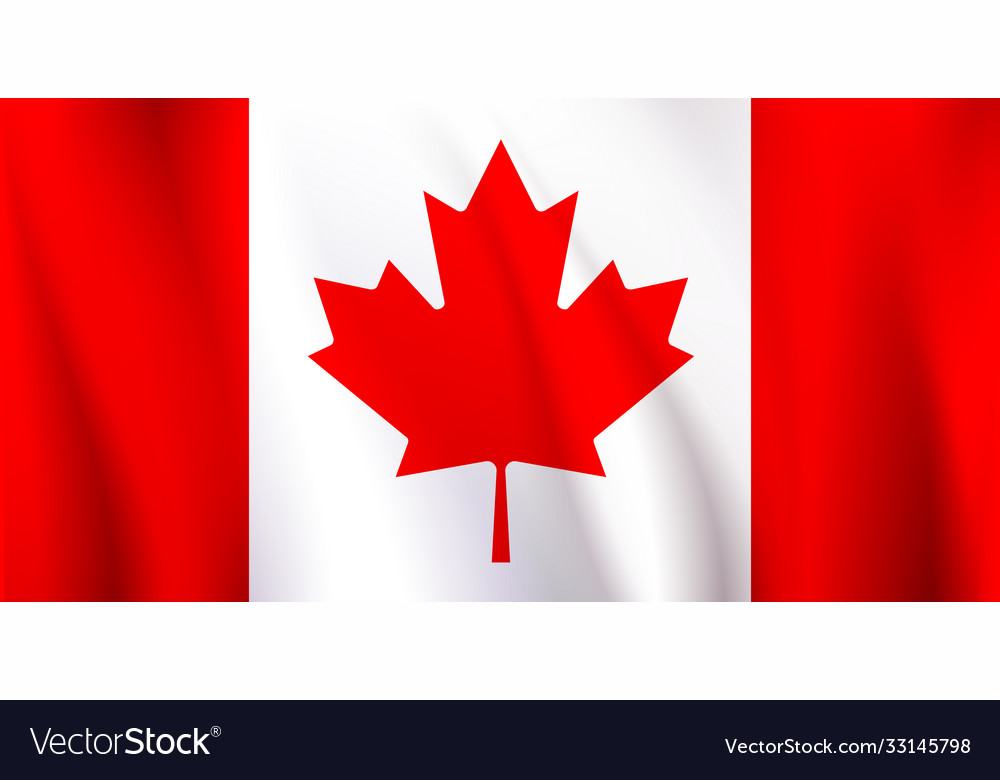 Flag canada Royalty Free Vector Image - VectorStock