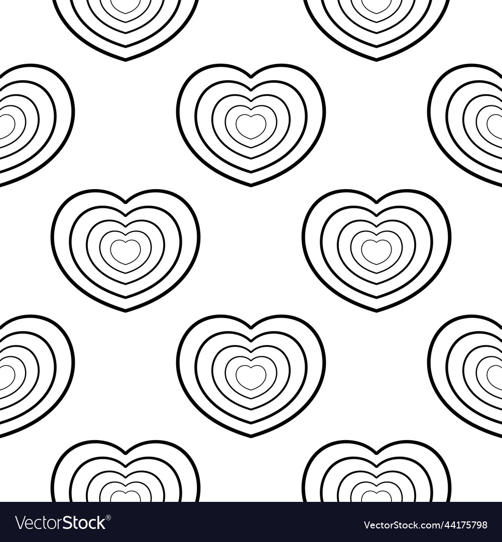 Heart Outline Pattern