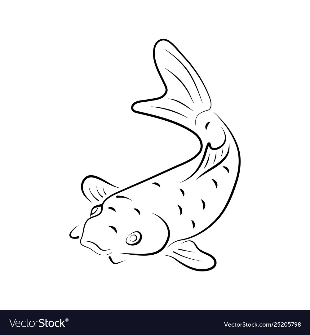 Japanese Fish Kite Template