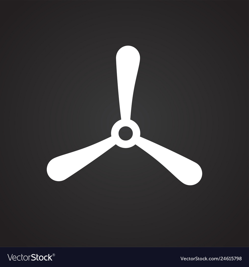Propeller icon on background for graphic and web vector image Propeller icon on background for graphic and web