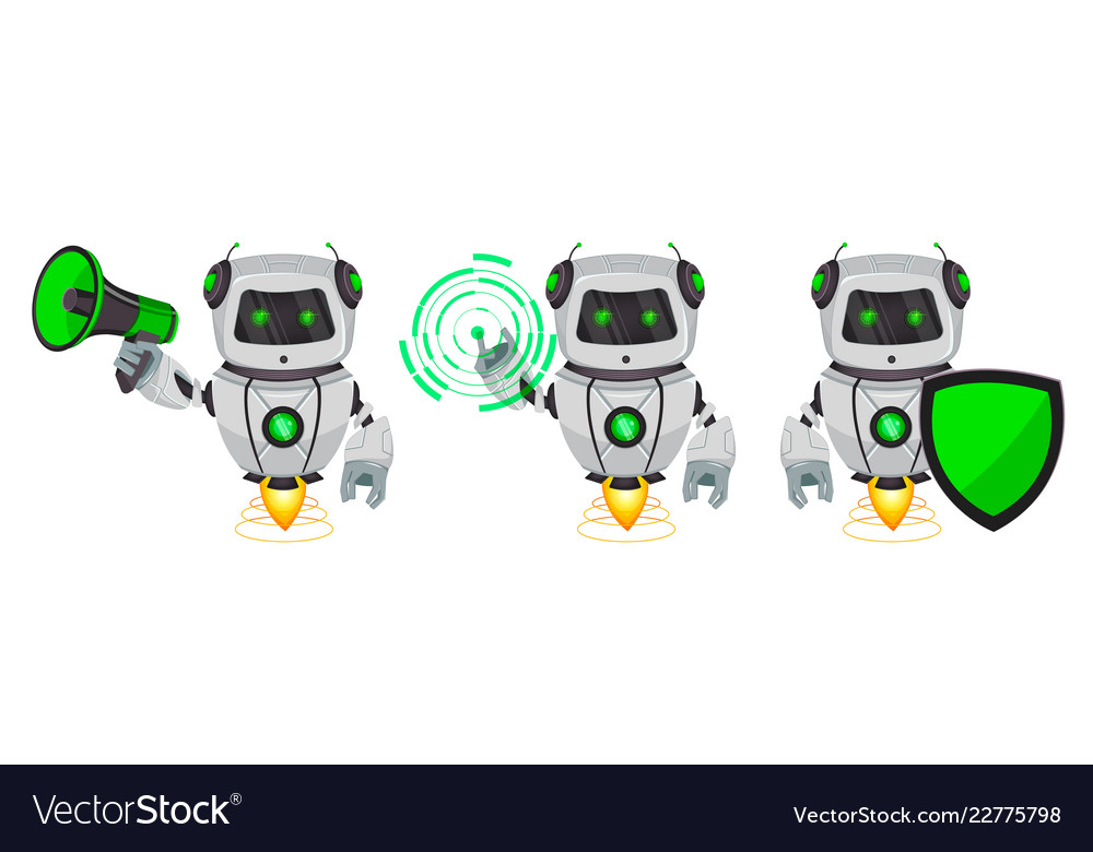 Robot with artificial intelligence bot Vector Image Robot with artificial intelligence bot