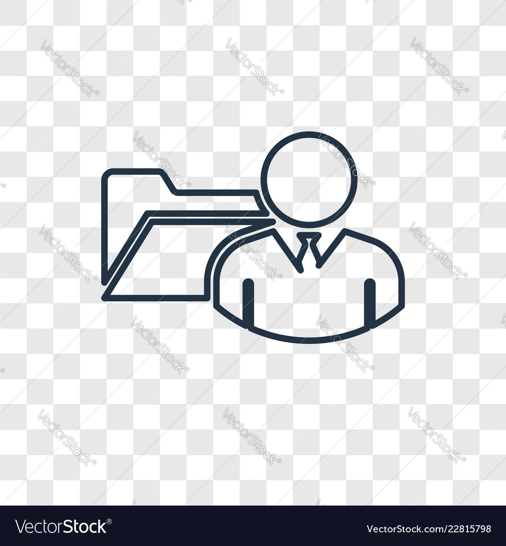 Sha folder concept linear icon isolated