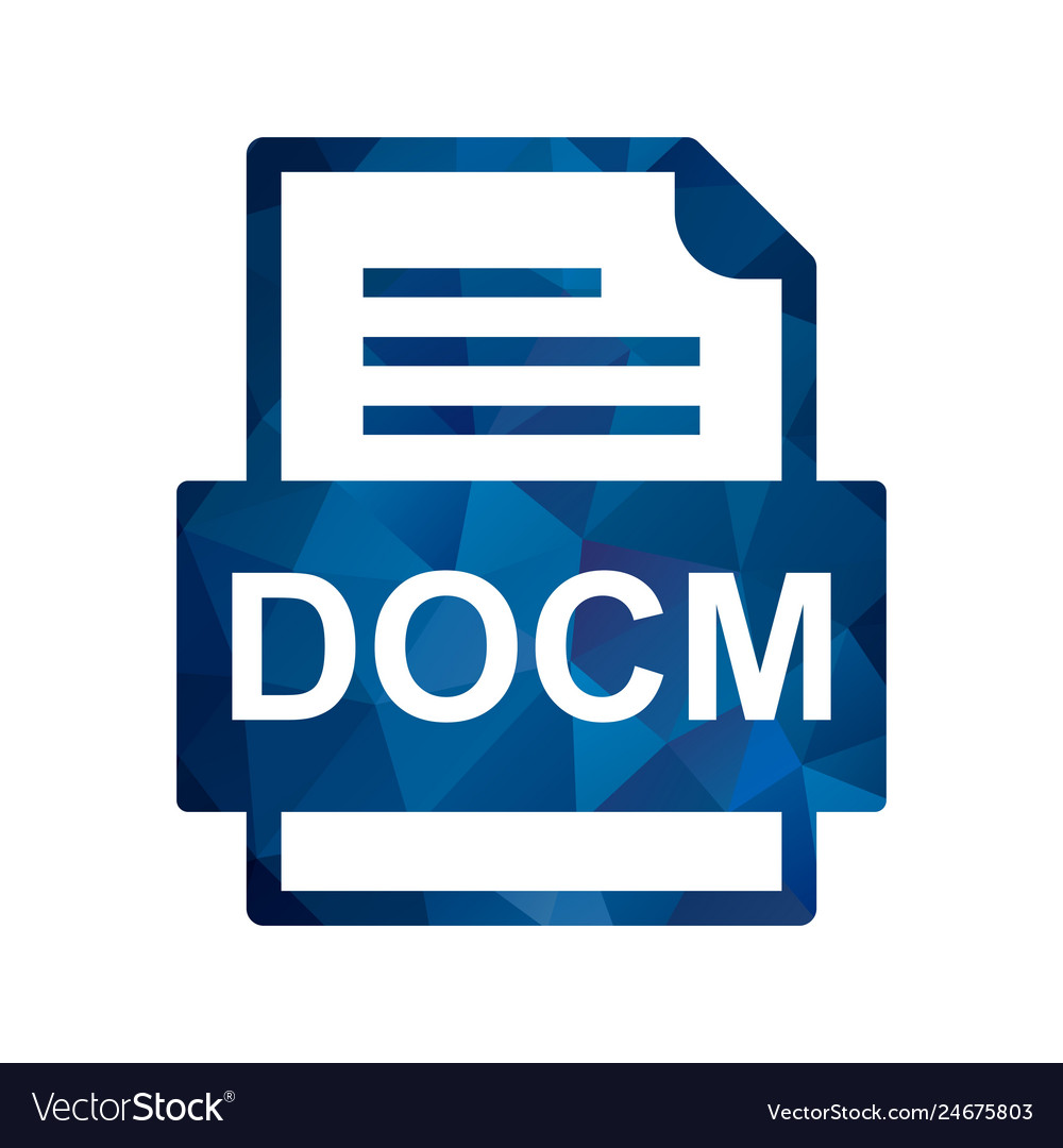 Docm file document icon