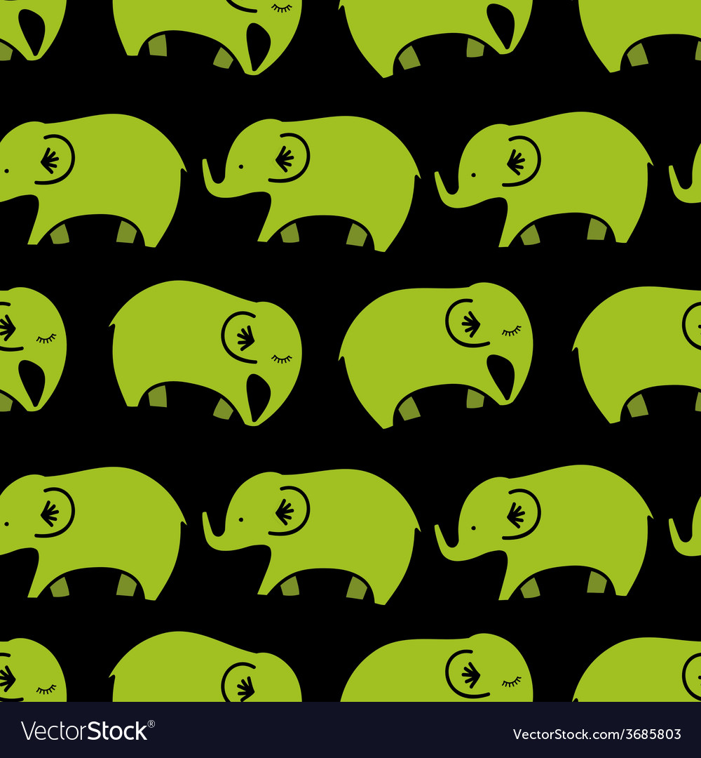 Elephant Seamless Pattern