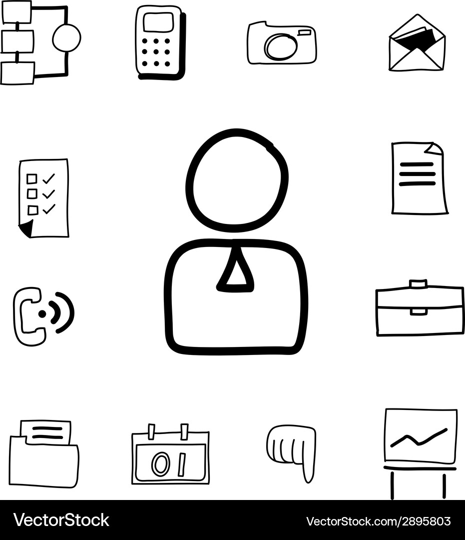 Hand drawing web icon Royalty Free Vector Image