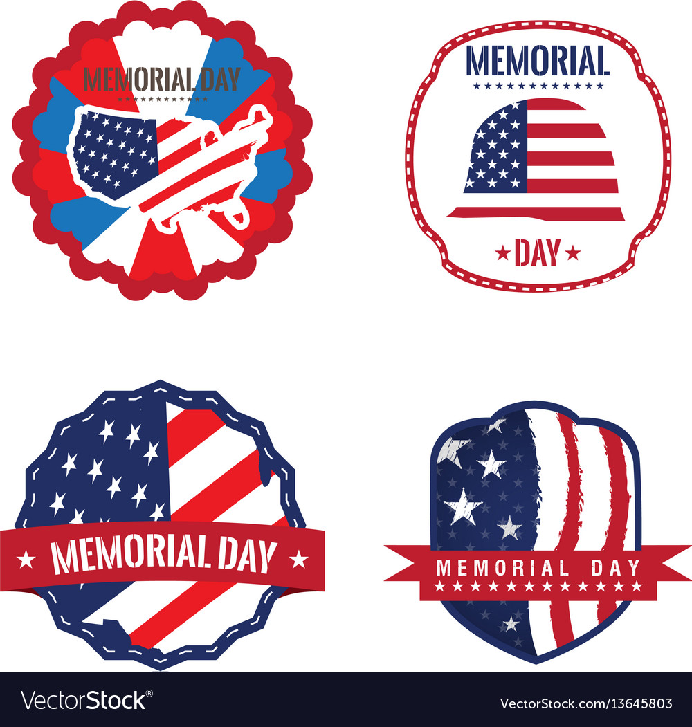 Memorial day label