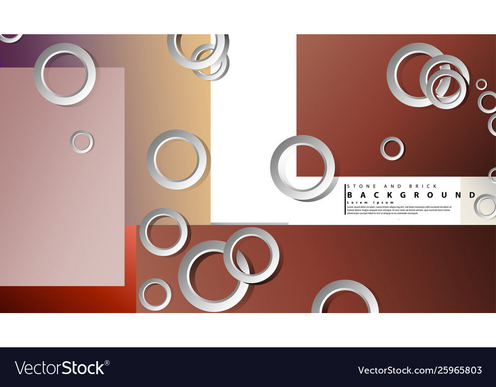 Ring abstract rectangular background with drop vector image Ring abstract rectangular background with drop