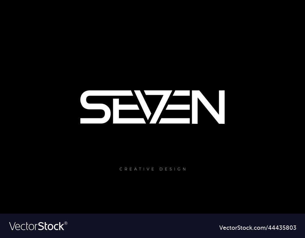 Seven stylish branding logo