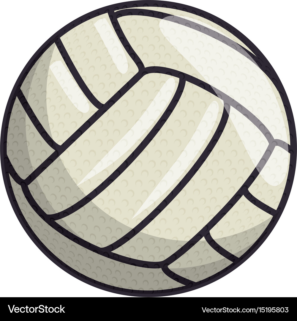 Volleyball ball symbol Royalty Free Vector Image