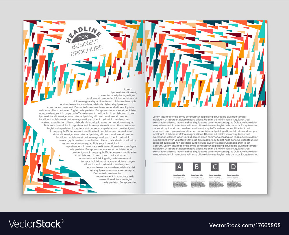 Abstract layout background set for art